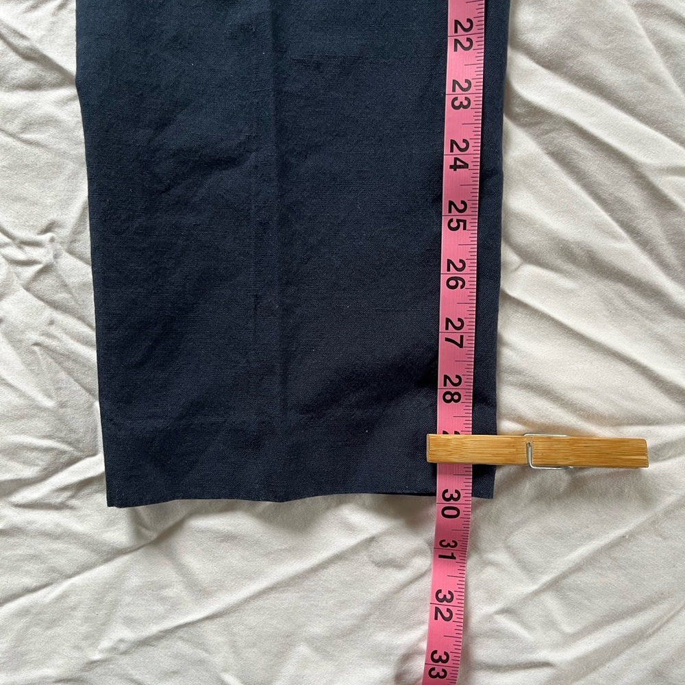 J. Crew Men’s Ludlow Dress Suit Pants 31x30 Navy Blue Baird McNutt Irish Linen - Picture 6 of 9